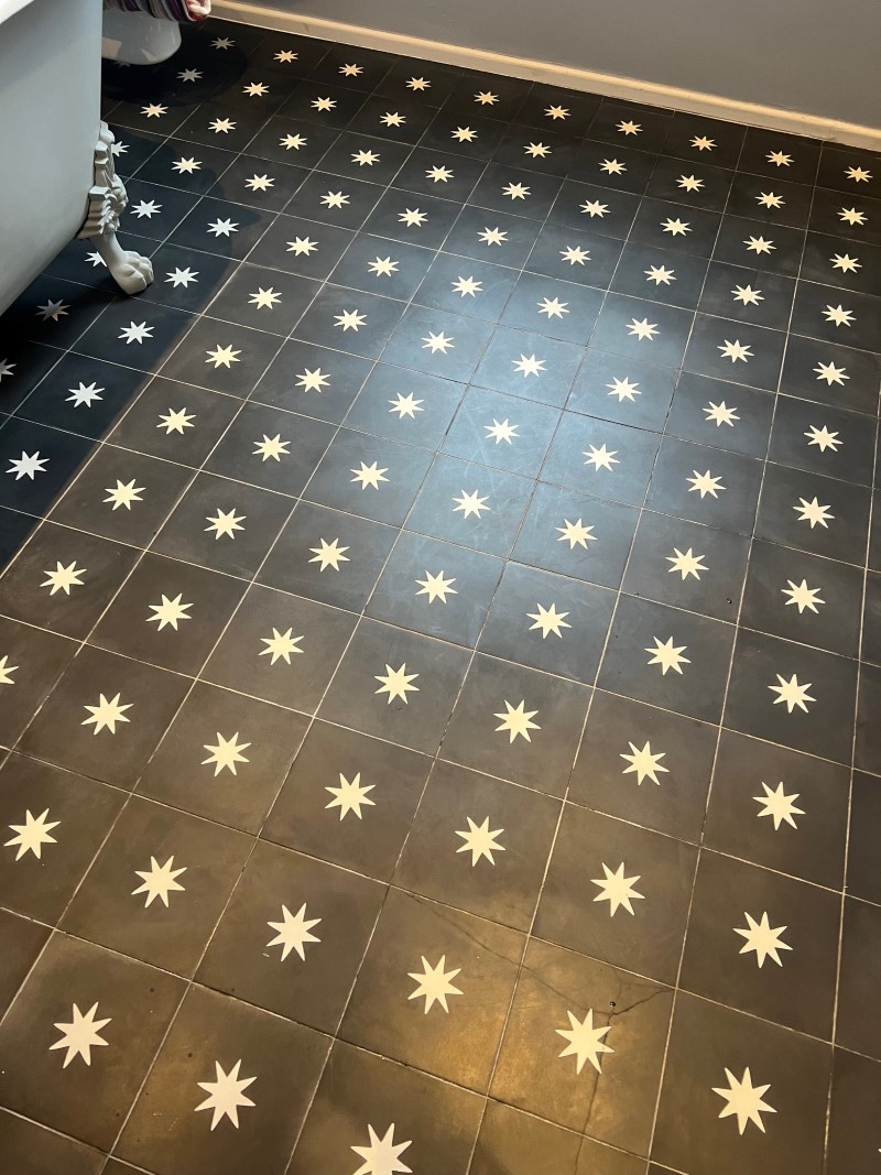 Encaustic Bathroom Tiles After Cleaning Whitechapel